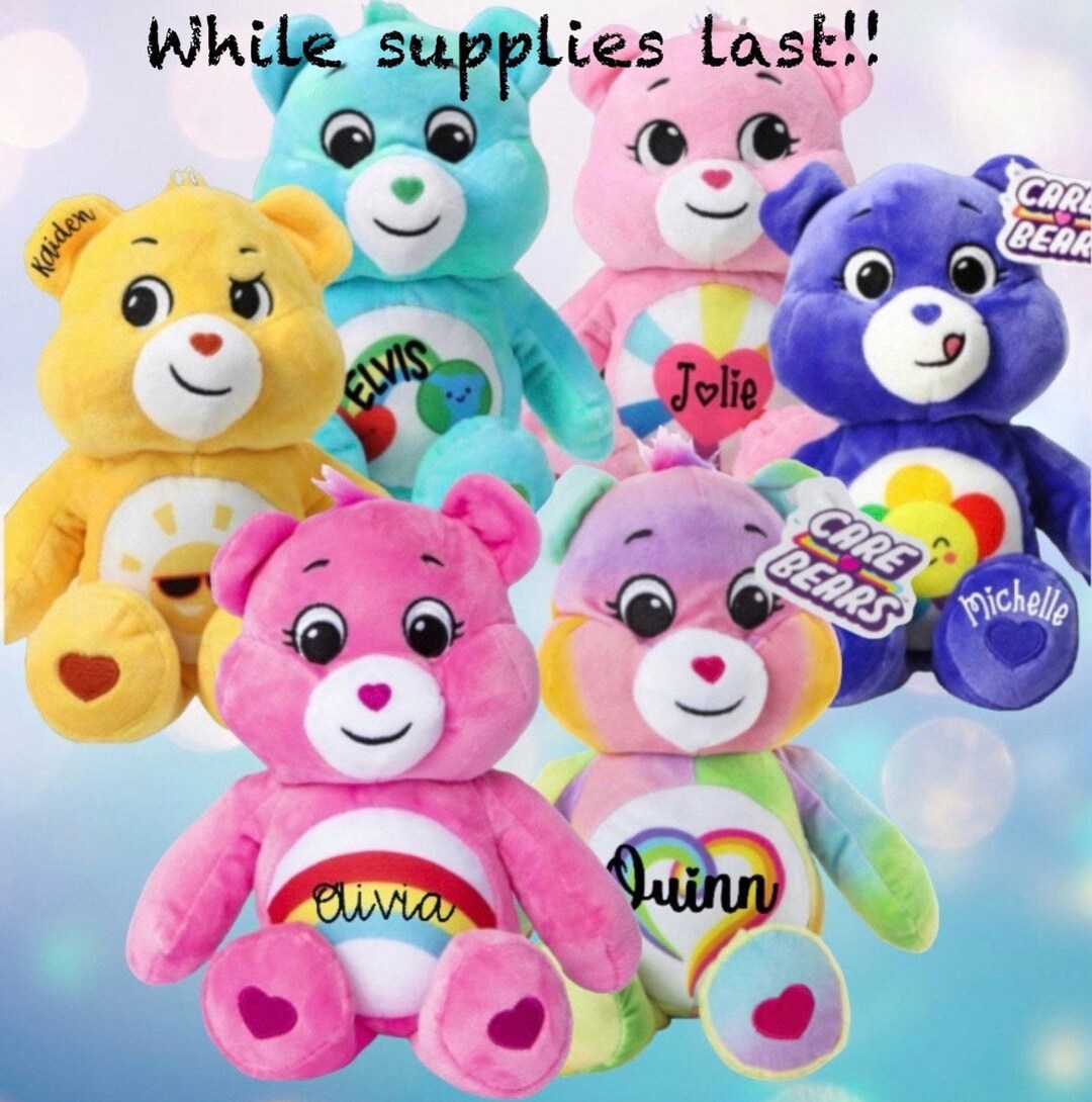 Care Bears Plush Personalized 12in Etsy