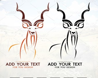 Greater kudu SVG, Kudu Png Files, Kudu Cricut, Kudu Head Svg, Kudu Cut file, Greater kudu Design, Wildlife Animals, Greater Kudu Vector EPS.