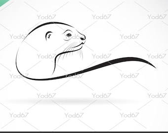 Nutria SVG, Nutria Png, Cortar Archivo Nutria para Cricut, Vida Silvestre Svg, Nutria DXF. Animales SVG. vector, Animal svg, camisa de nutria. Descarga digital,