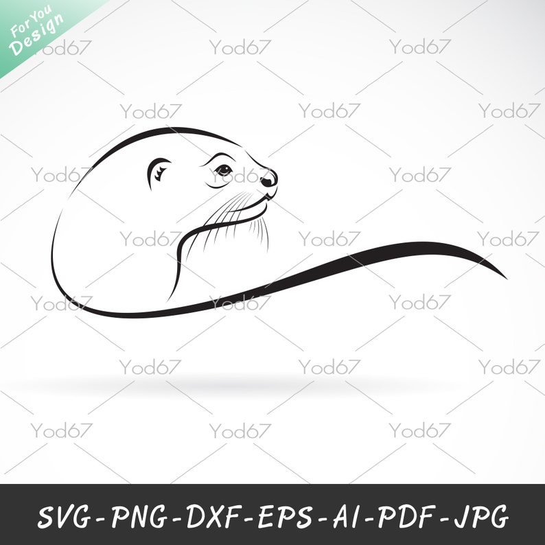 Otter SVG, Otter Png, Cut File Otter for Cricut, Wildlife Svg, Otter