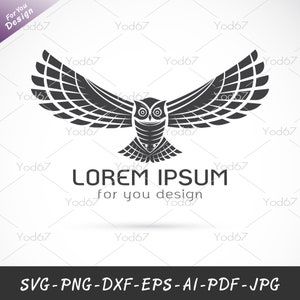 Owl Vector, Owl SVG, Png, Dxf, Bird svg, Cut File Owl for Cricut, Owl Silhouette, Owl flying Svg, Digital download, Svg cut file, Night Bird