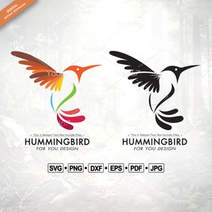 Hummingbird SVG, Png, Svg files for cricut, Birds Logo, Hummingbird Silhouette, Hummingbird Clipart, Bird Vector, Bird Svg, Svg cut files.