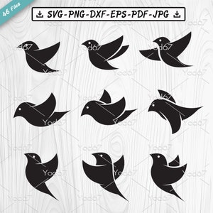 Birds SVG, Birds Png, Birds bundle, Cut Files Birds for Cricut, Birds Silhouette, Birds DXF files, Birds Clipart Vector, Birds Easy Cut.