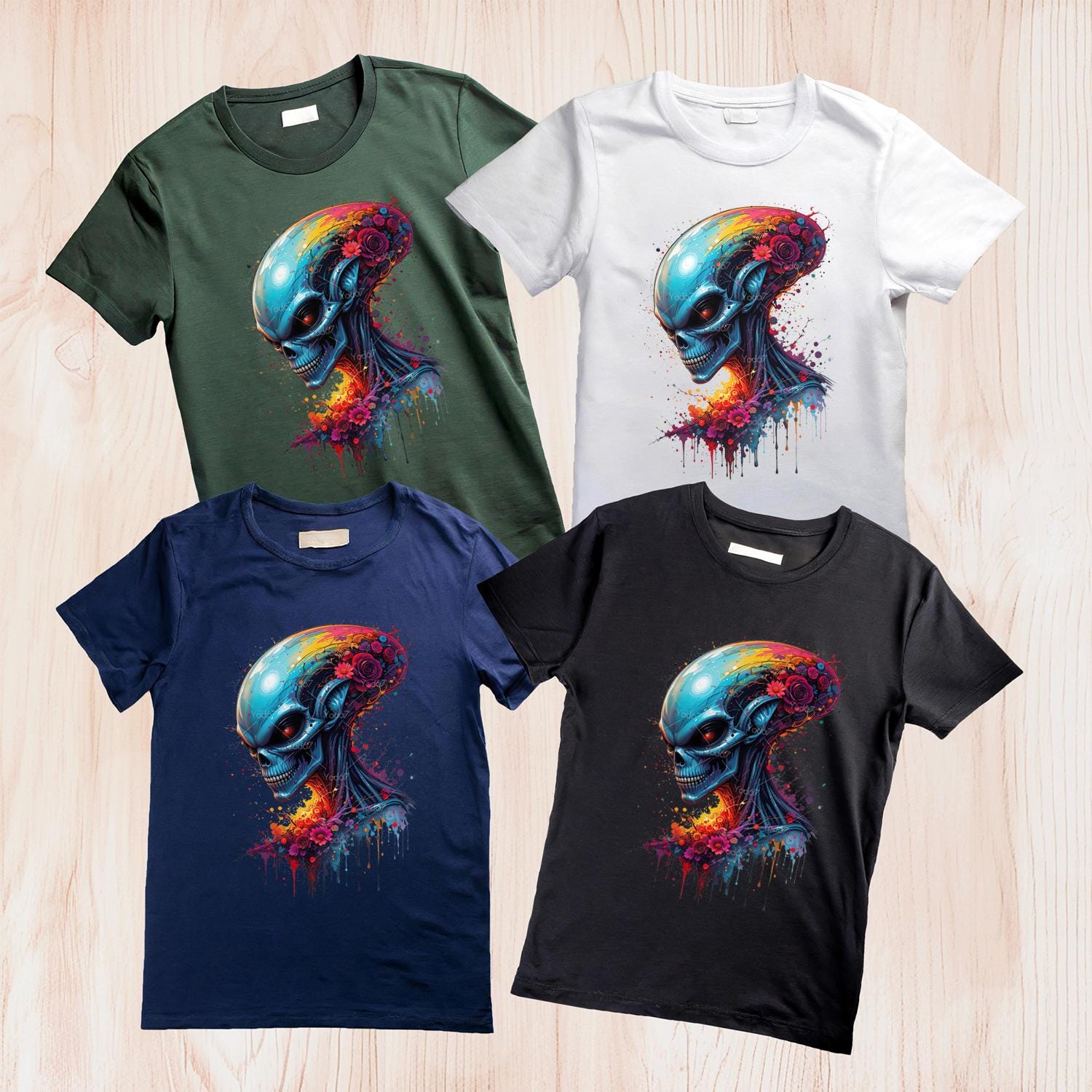 Alien Head Png, Alien for Sublimation Printing, Devil Alien Head T ...