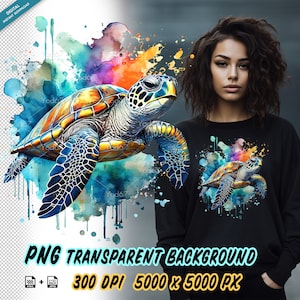 Imágenes prediseñadas de tortugas marinas, tortugas marinas para impresión por sublimación, imágenes prediseñadas de diseño de camisetas de tortugas marinas, impresión DTF DTG, archivo PNG de tortugas, Png de reptiles.