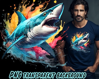 Shark Clipart, Shark Png for Sublimation Printing, Shark T-shirt Design Clipart, DTF DTG Printing, Urban Streetwear, Shark Jaw Design Png.