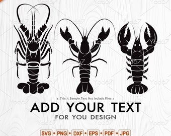 Lobster SVG, Lobster Png, 3 SVG cut files lobster, Lobster Cricut, Seafood Design, Lobster Clipart, Crawfish Svg, Food Svg, Lobster Vector.