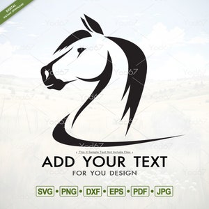 Horse head SVG, Horse head Png, Horse Cricut, Horse head Logo Design Svg, Horse DXF, Wildlife Animals Svg, Horse Head Clipart Vector EPS.
