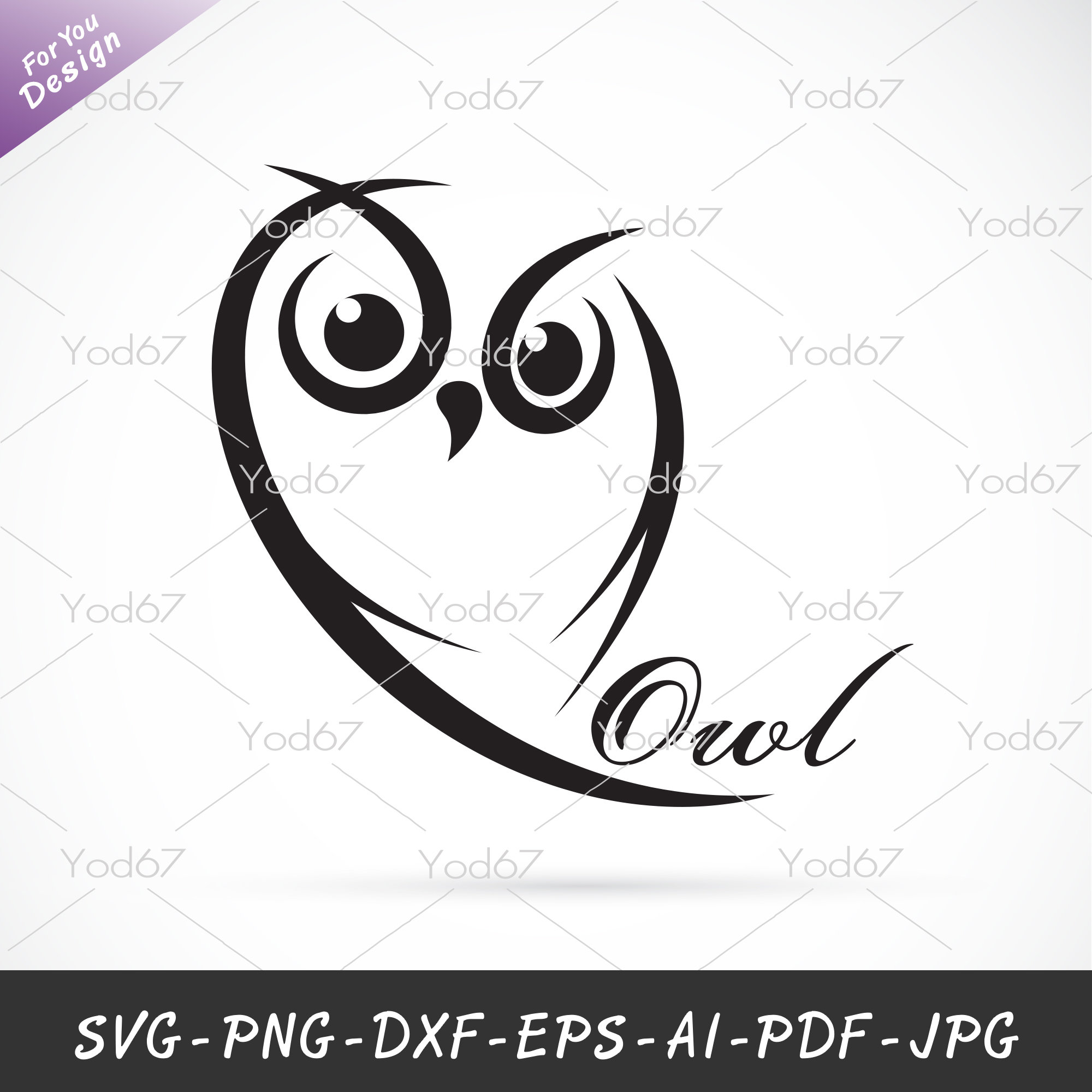 Owl SVG, Png, Cut File Owl for Cricut, Owl Silhouette, Birds Design, Owl vector Clipart, Cnc laser c