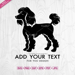 Poodle SVG, Poodle Png, Svg files for cricut, Standing poodle, Poodle DXF, Poodle Clipart, Poodle Cut file, Pet,Poodle Dog Svg, Dog Lover.