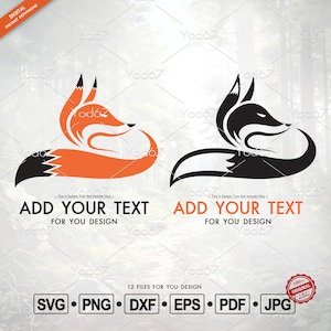 Fox SVG, Fox Png Files, Cut File Fox for Cricut, Fox Png For Shirt, Fox Head Clipart Design EPS DXF, Fox Logo Clip Art Vector, Dtf, Wildlife
