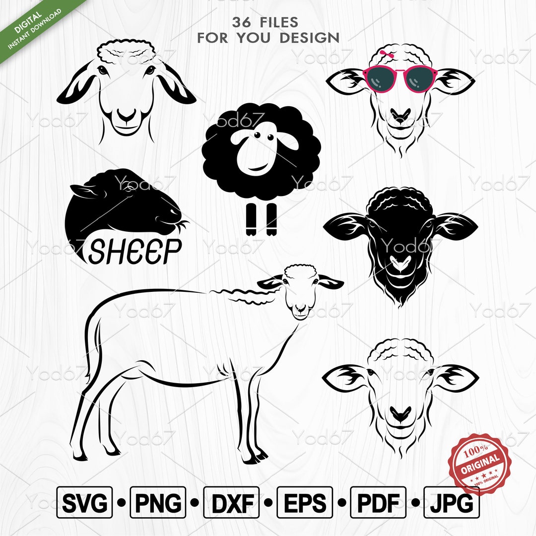 Sheep SVG, Sheep Png, Svg Files for Cricut, Sheep Vector, Animal Svg ...