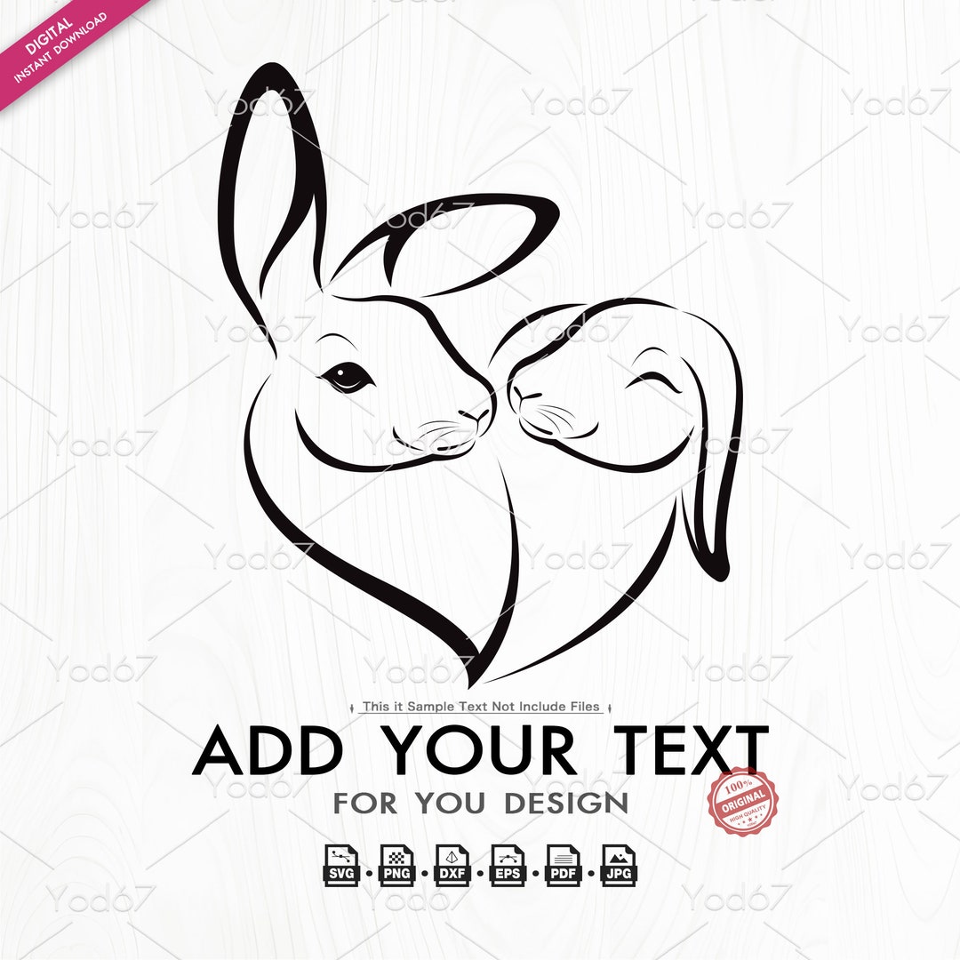 Animal Rescue Rabbit Svg Rabbit SVG, Rabbit Png, Cut File Rabbit for Cricut, Bunny Vector ...