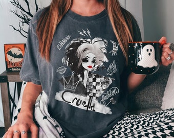 クルエラ・ド・ヴィルTシャツ：101匹わんちゃん、ちょっと悪魔っぽい