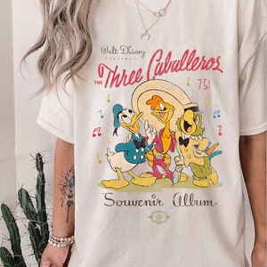 Disney The Three Caballeros Classic Retro T-Shirt, Magic Kingdom Shirt, Family Matching Tee Trip Unisex Adult T-shirt Kid T-shirt