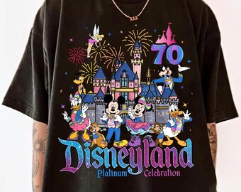 Disneyland 70 Tシャツ Disneyland 70th Anniversary Shirt, Disney Castle Mickey