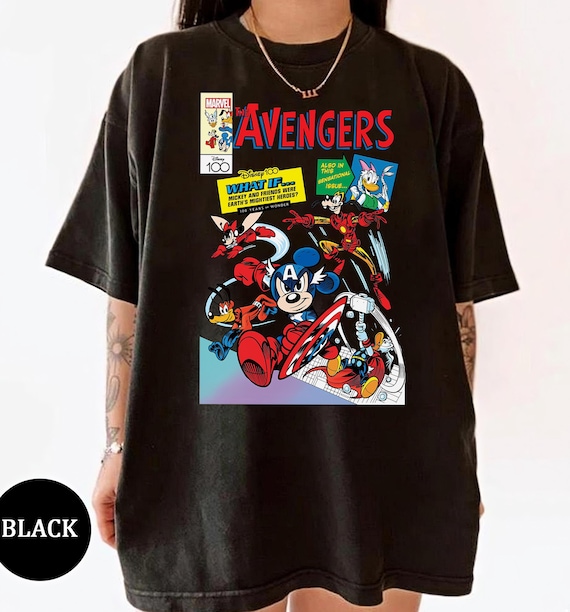 ティズニー100　Tシャツ　ミッキー　マーベル　ディズニー　 グレー　L ティズニー100 Tシャツ ミッキー マーベル ディズニー グレー L