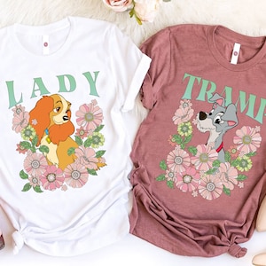 Lady and the Tramp Spaghetti Couples Comfort Colors Shirt