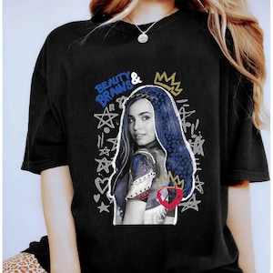 Disney Descendants 2 Evie Collage T-Shirt, Cute Evie Shirt, Disney World Disneyland Family Matching Tee, Animal Kingdom Shirt, Magic Kingdom