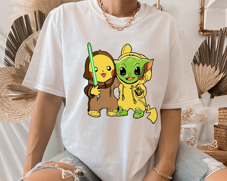 Star Wars Baby Yoda Shirt, süßes Baby Yoda Freunde Passendes Kostüm Shirt, Disneyland Familienurlaub Geschenk Unisex Erwachsene T-Shirt Kind T-Shirt Bild 3