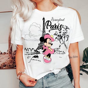 Disneyland Paris Musse Pigg och vänner-tröja, Walt Disney World-resa-tröja, Disneyland Paris familjeresa-tröja, Disney flickkläder bild 2