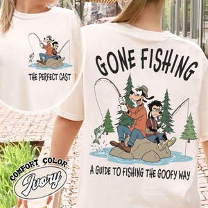 Disney A Goofy Movie Gone Fishing Comfort Colors Shirt, Goofy n Max Goof Fishing Shirt, Father And Son Fishing Shirt, Disneyland Trip Shirt