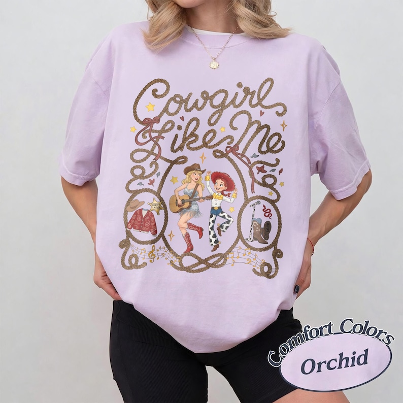 Disney Vintage Funny Toy Story 5 TS Jessie Cowgirl Like Me Shirt, You've Got A Friend In Me, Disney Cowgirl Shirt, Western Country Shirt image 2