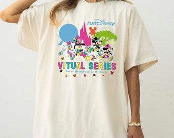 Run Disney Virtual Series 2024 Shirt, Disney World Marathon Weekend 2024 Shirt, Mickey and Friends Shirt, Disneyland Family Matching Tee