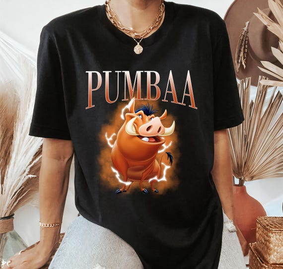 Retro Disney Pumbaa and Timon 90s Portrait T-shirt, the Lion King 
