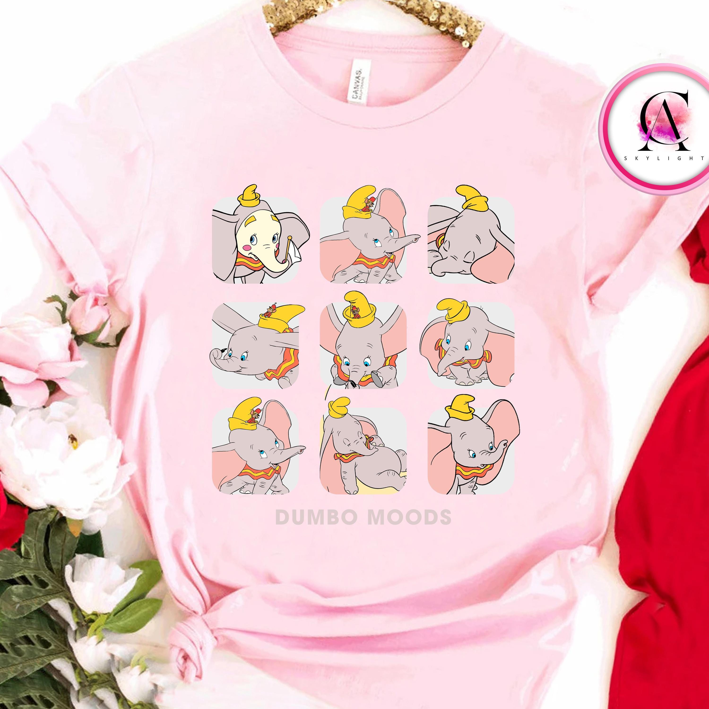 Disney Dumbo Portrait Moods Retro 90s Shirt, Dumbo Emotions Tee 