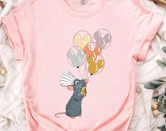 Disney Ratatouille Remy Mouse Chef Mickey Balloon Shirt, Disneyland Family Matching Tee, Disneyland Trip Outfits Tee