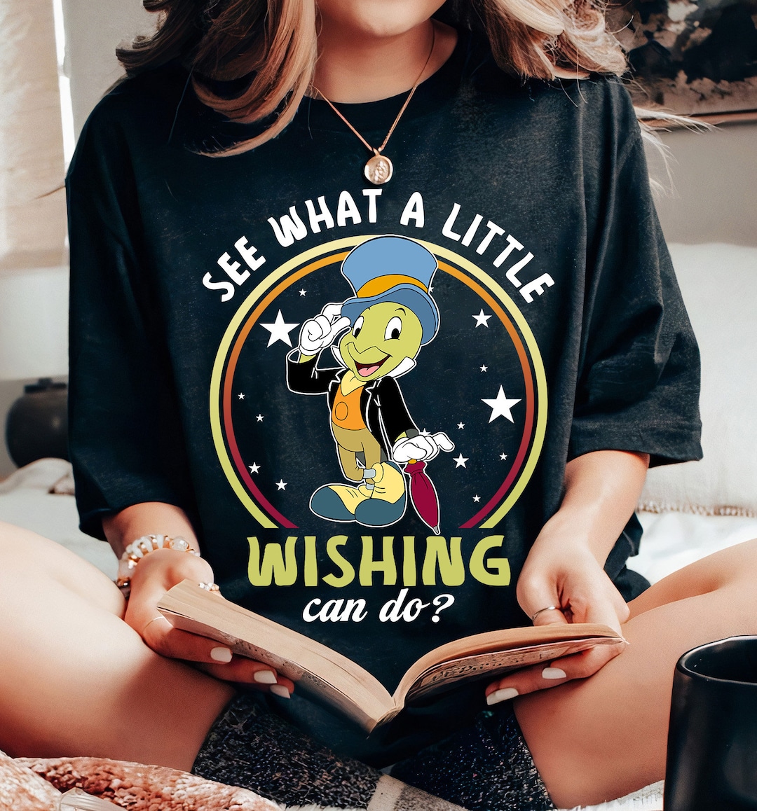 Retro Jiminy Cricket See What A Little Wishing Can Do Shirt,disney