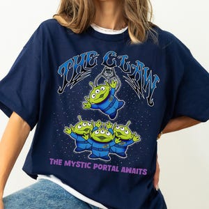 Retro Toy Story Aliens The Claw Shirt, Pizza Planet The Mystic Portal Awaits, Disney Pixar Fest 2026 Tee, Disneyland Resort Family Trip Tee image 2