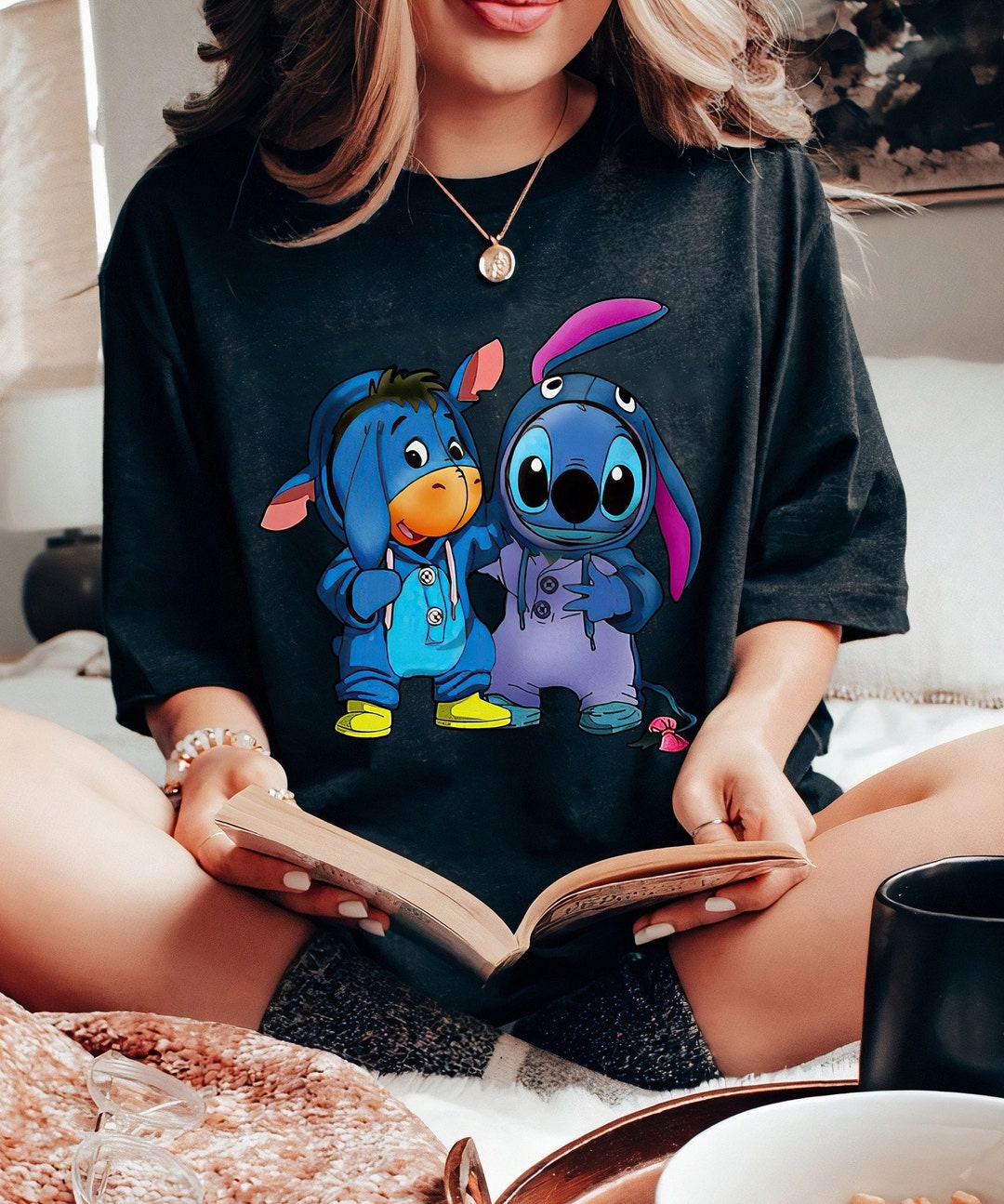 Disney Stitch and Eeyore Friends Matching Costume Shirt, Lilo and