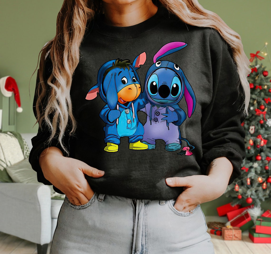 Disney Stitch and Eeyore Friends Matching Costume Shirt Lilo Etsy