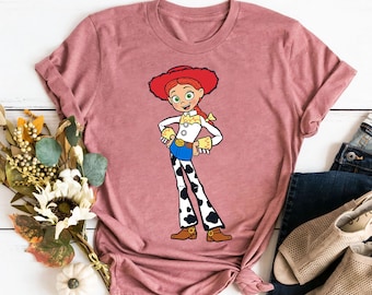 Disney Pixar Toy Story 4 Cowgirl Jessie T-Shirt, Magic Kingdom Disneyland Family Vacation Gift Unisex Adult T-shirt Kid T-shirt