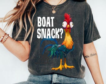 Camiseta de Disney Moana Hei Hei Boat Snack, Hei Hei Roaster, Magic Kingdom, Disneyland Family Matching Tee, unisex, para adultos y niños.