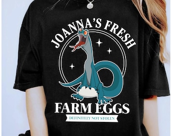 Camiseta Disney Joanna Rescuers Down Under, camiseta Joanna's Fresh Farm Eggs, camiseta familiar a juego de Disneyland, camiseta Disneyland Animal Kingdom