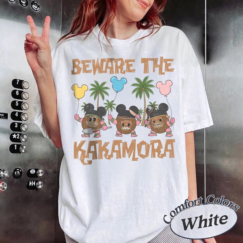 Disney Moana Kakamora Coconut Comfort Colors Shirt, Beware Of The Kakamora Shirt, Magic Kingdom, Disneyland Trip Family Matching Tee image 4