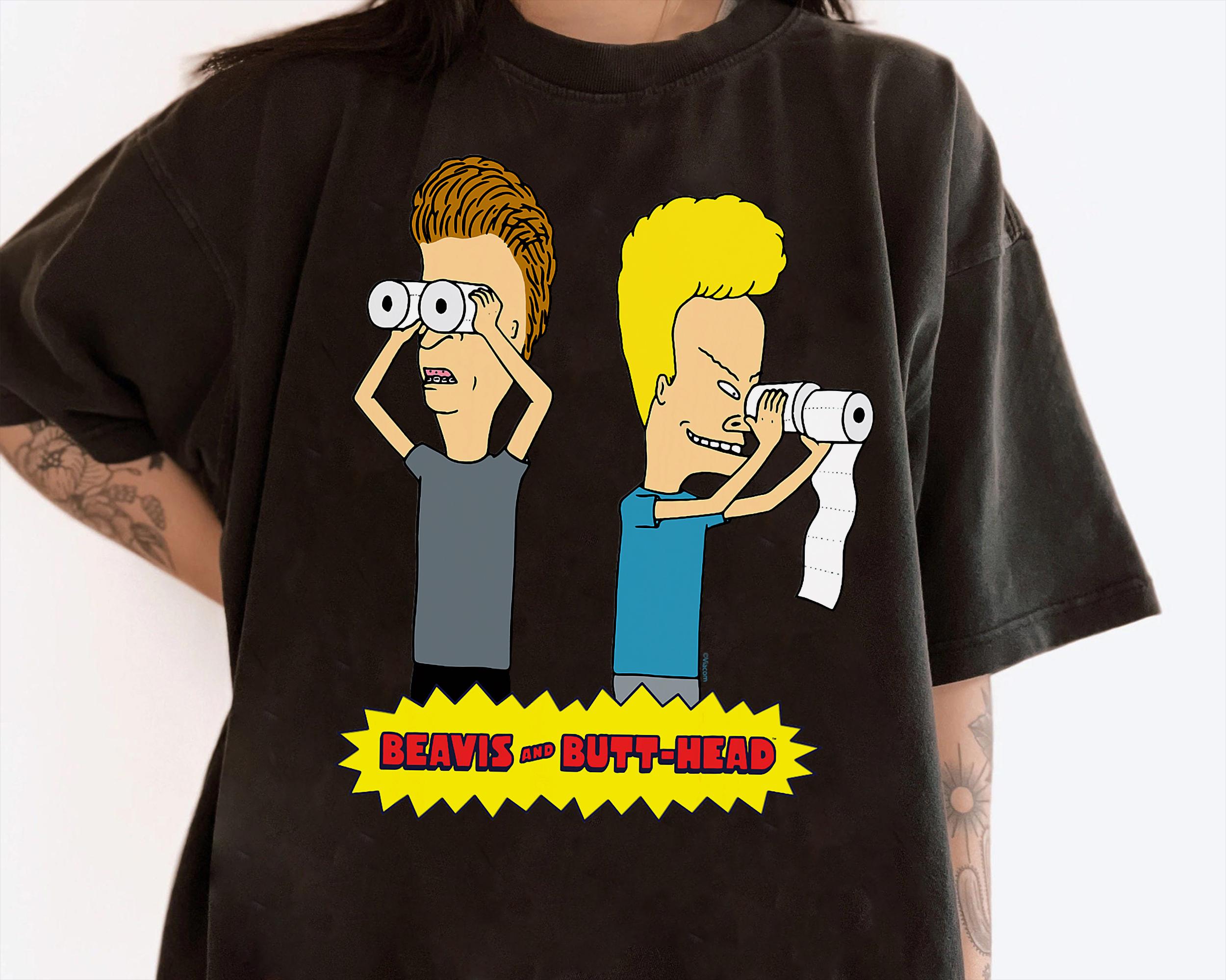 Tシャツ/コットン/ホワイト/90s/Beavis and Butt-Head/FROG