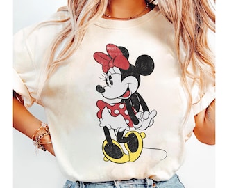 Disney Minnie Mouse Sweet Portrait T-Shirt, Mickey and Friends Shirt, Family Matching Tee Disneyland Trip Unisex Adult T-shirt Kid T-shirt