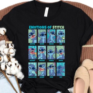 Camiseta retro de los 90 con retrato de Stitch de Disney, Lilo y Stitch, Magic Kingdom, Disneyland, camiseta familiar a juego, unisex, para adultos y niños. imagen 4