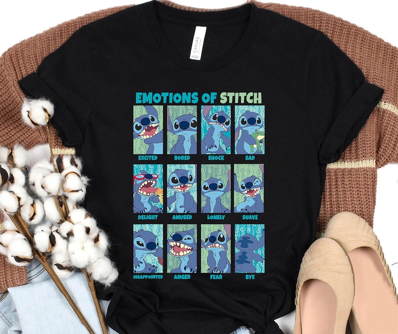 Camiseta retro de los 90 con retrato de Stitch de Disney, Lilo y Stitch, Magic Kingdom, Disneyland, camiseta familiar a juego, unisex, para adultos y niños. imagen 4