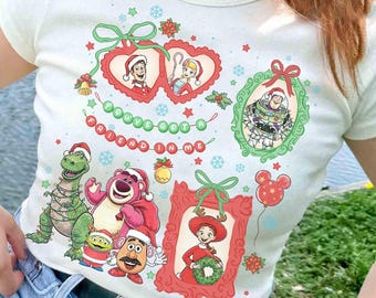 Disney Pixar Toy Story Coquette Bows Christmas Lights Shirt, You've Got a Friend in Me Shirt, Disneyland Merry Christmas Shirt