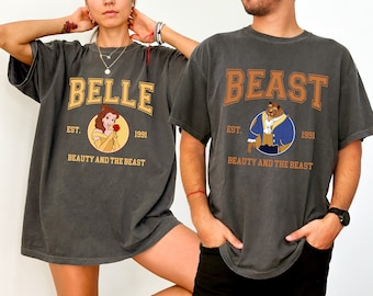 Disney Beauty and the Beast Est 1991 Couple Matching Shirt, Belle