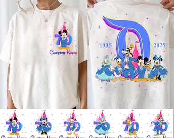 ディズニーランド70周年記念シャツ、ディズニーキャッスル ミッキー