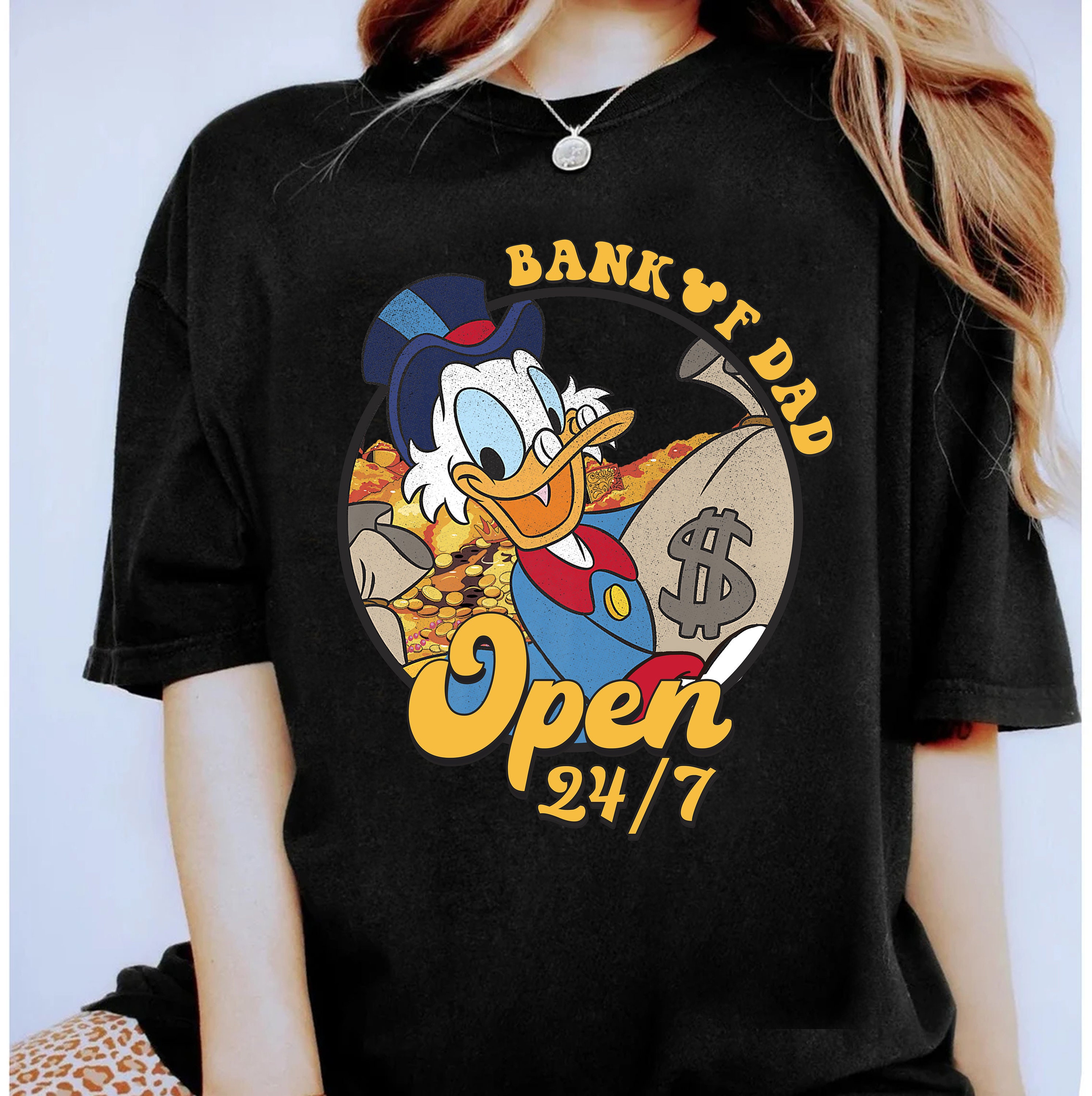 Disney DuckTales Scrooge McDuck Big Face T-shirt, White