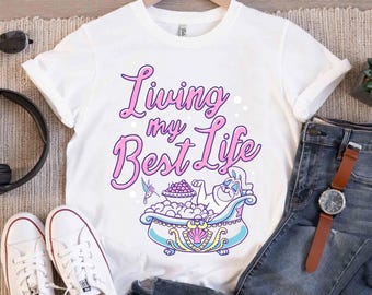 Camiseta Disney Pocahontas Percy Vivendo Minha Melhor Vida, Camiseta com Personagens da Disney Pocahontas, Camiseta Divertida do Percy, Camiseta Combinando para a Família Disneyland