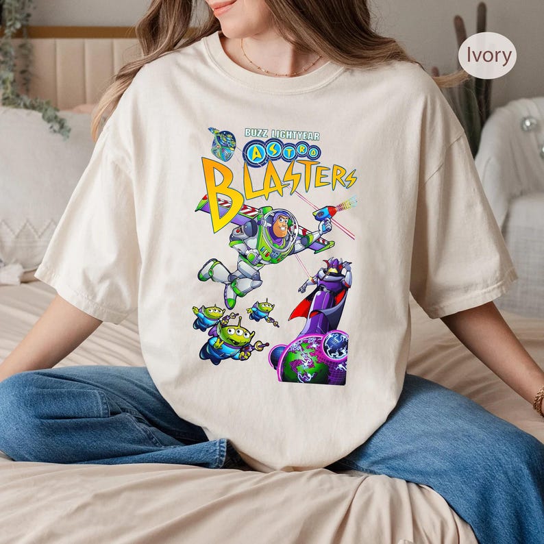 Disney Pixar Toy Story Buzz Lightyear's astro Blasters Shirt, Toy Story Land Shirt, Disneyland Family Vacation Gift, Magic Kingdom Shirt image 2