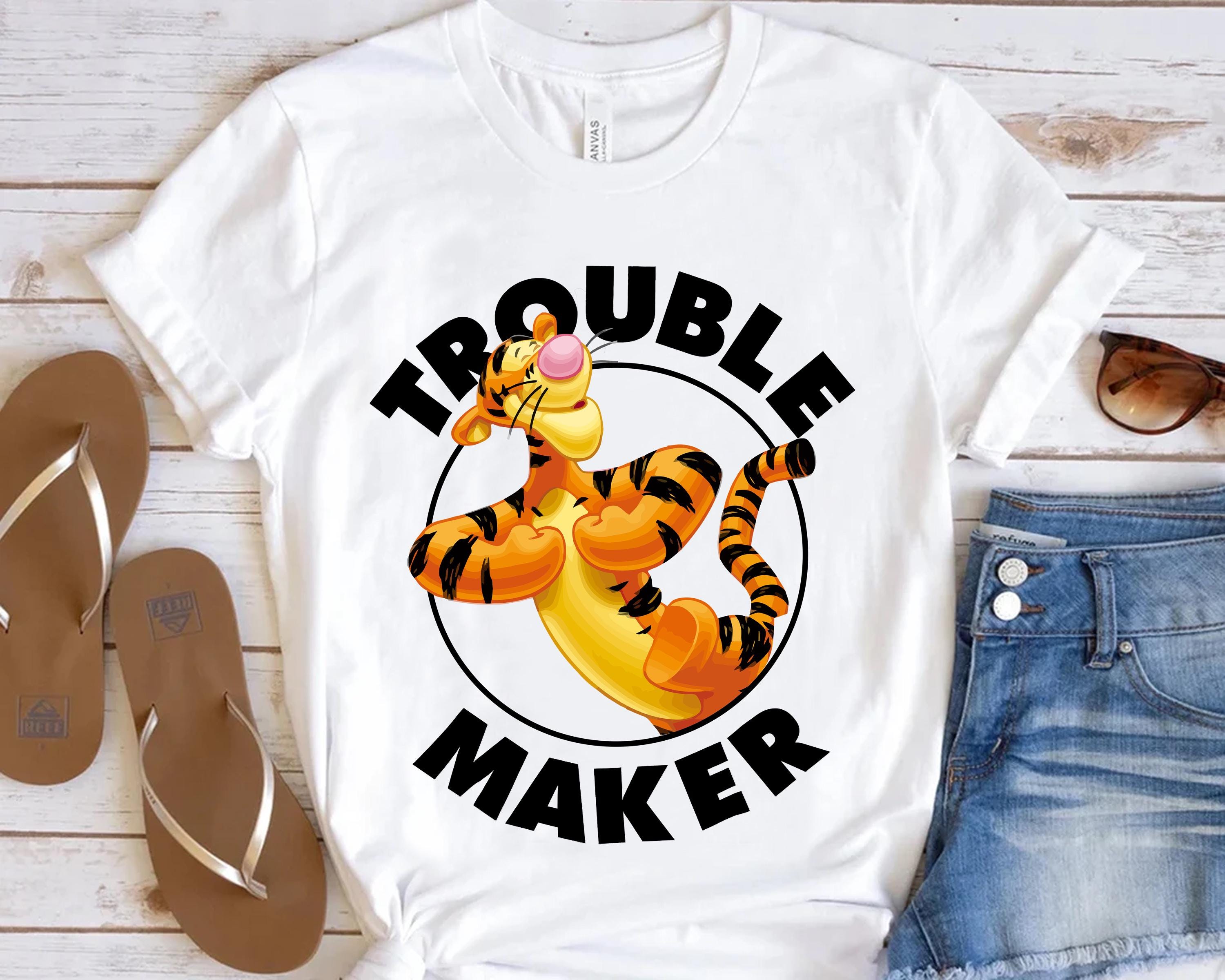 Disney Winnie the Pooh Tigger Trouble Maker T-shirt, Tigger Disney Winnie the Pooh Tigger Trouble Maker T-shirt, Tigger